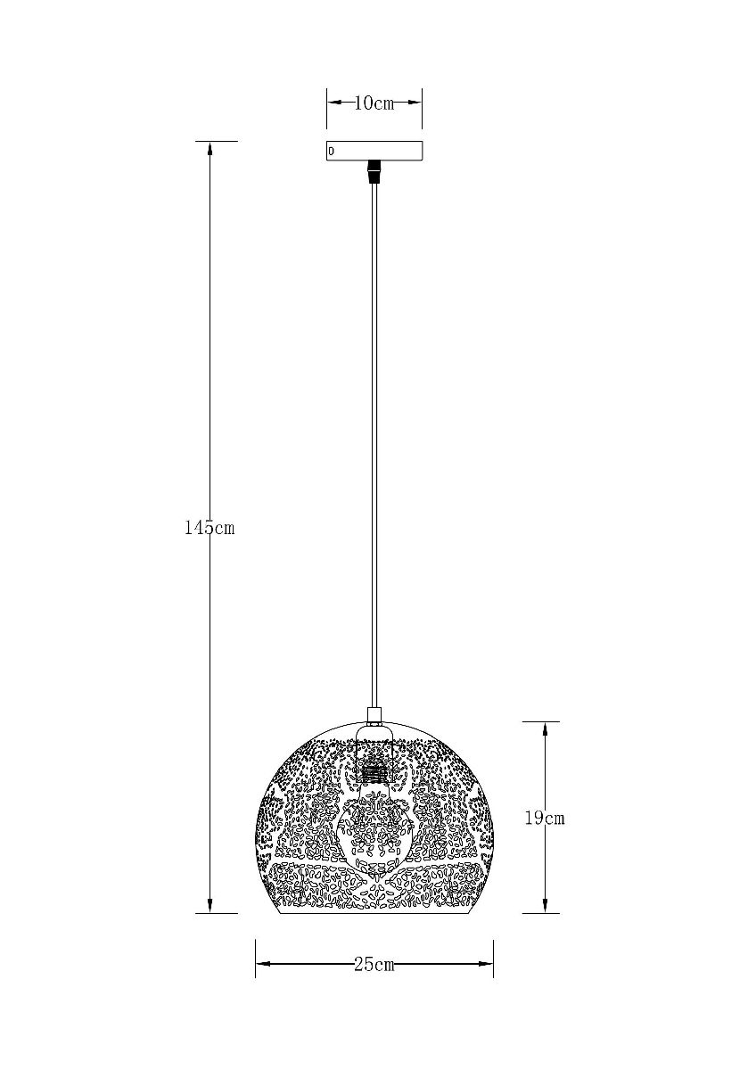 Подвесной светильник Arte Lamp Celesta A7058SP-1BK в Санкт-Петербурге