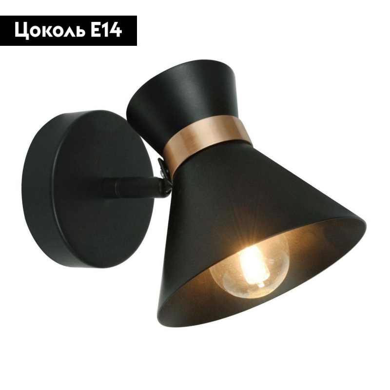 Спот Arte Lamp Baltimore A1406AP-1BK в #REGION_NAME_DECLINE_PP#