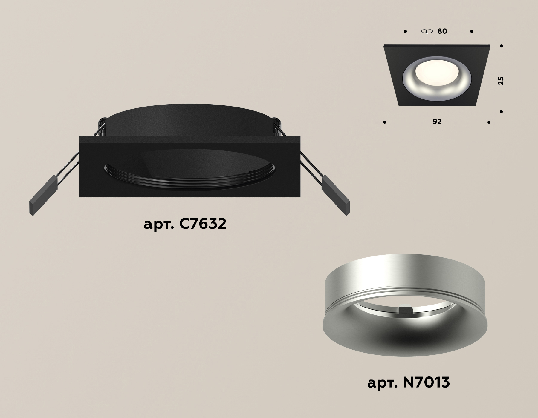 Встраиваемый светильник Ambrella Light Techno XC7632004 (C7632, N7013) в Санкт-Петербурге