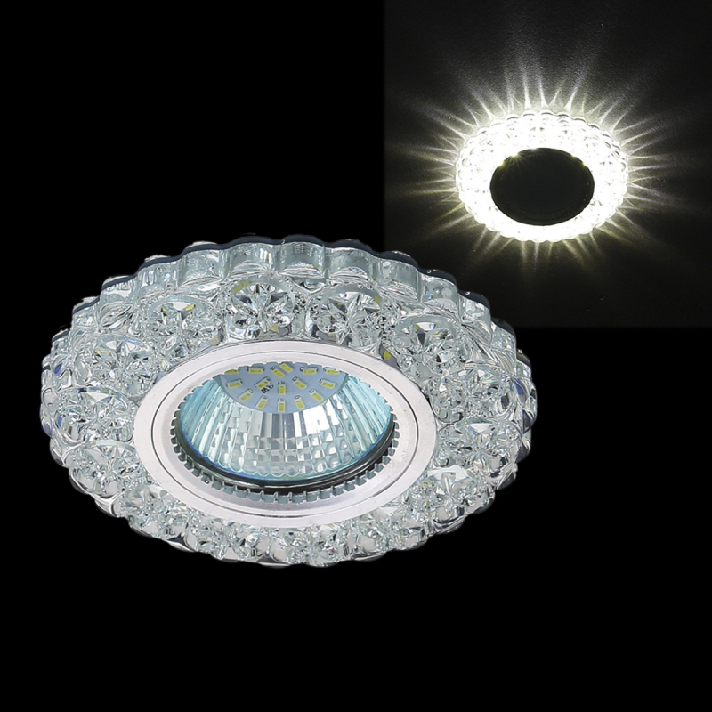 Точечный светильник Reluce 51608-9.0-001MN MR16+LED3W DL WH 4000K в Санкт-Петербурге
