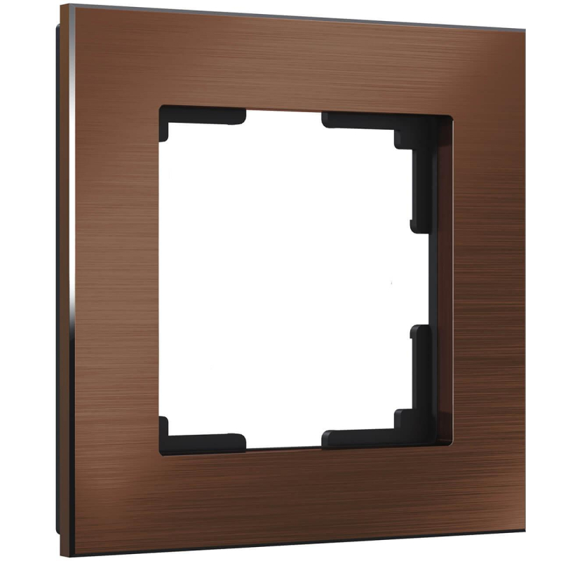 Рамка на 1 пост Werkel Aluminium коричневый алюминий W0011714 4690389157998 в Санкт-Петербурге