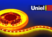 Светодиодная лента Uniel (04938) 14,4W/m 60LED/m 5050SMD желтый 5M ULS-5050-60LED/m-10mm-IP33-DC12V-14,4W/m-5M-YELLOW в Санкт-Петербурге