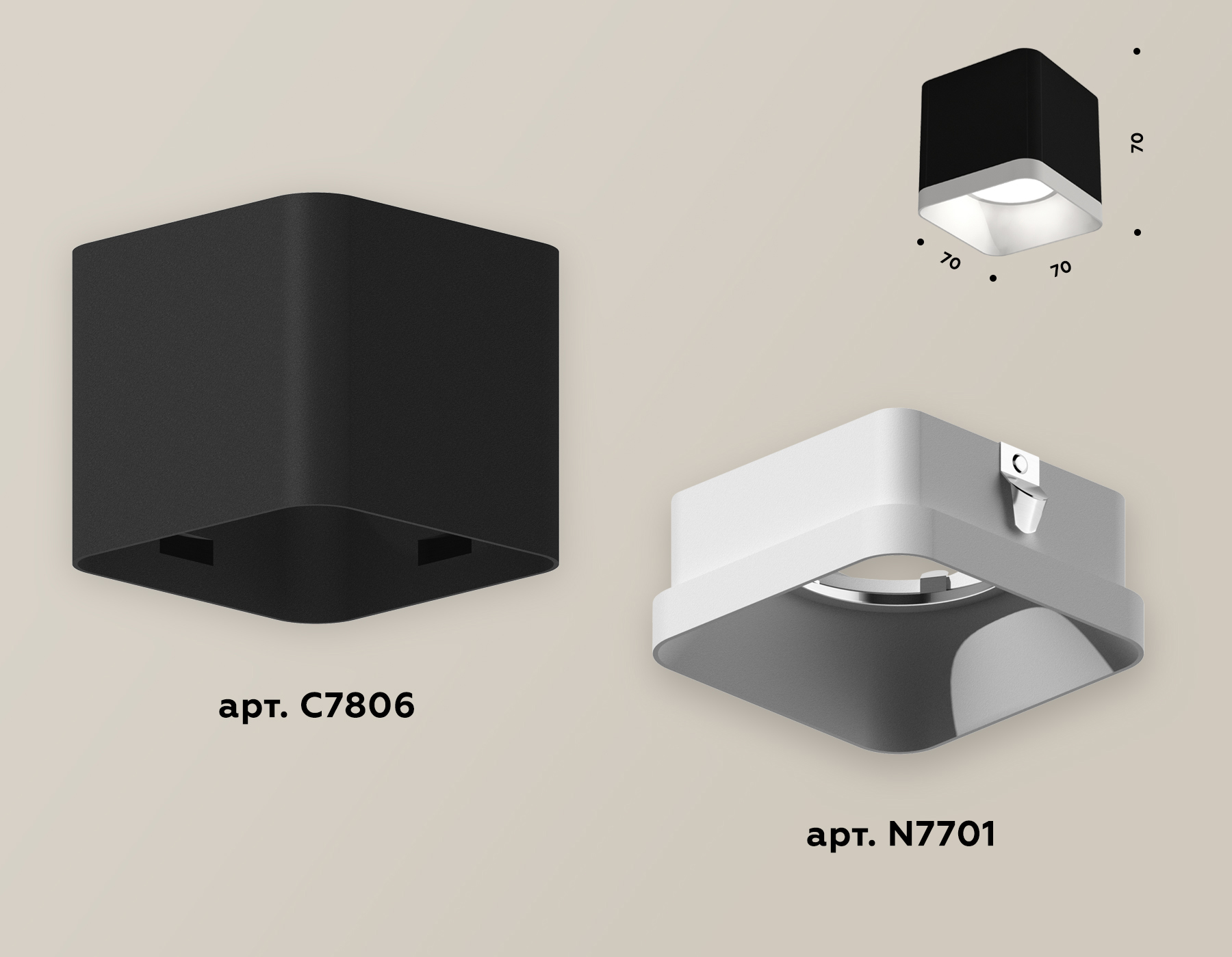 Потолочный светильник Ambrella Light Techno Spot XS7806001 (C7806, N7701) в Санкт-Петербурге