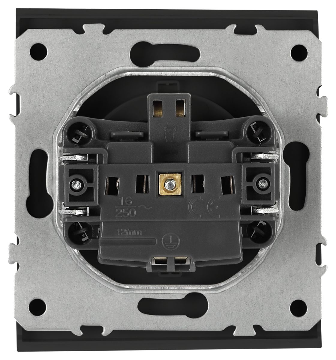 Розетка Эра Arktik 16-2102-05 с заземлением 2P+E Schuko со шторками 16А-250В антрацит Б0070428 в Санкт-Петербурге