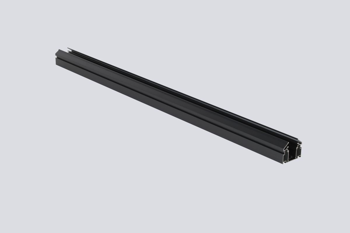 Встраиваемый шинопровод в натяжной ПВХ потолок Crystal Lux Space 220 CLT 0.135 01 L2000 BL в #REGION_NAME_DECLINE_PP#