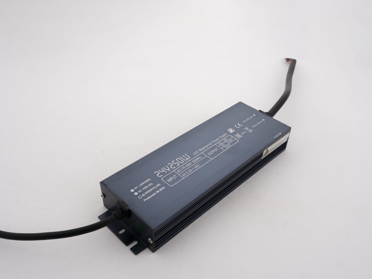 Блок питания LEDS POWER 250Вт 24В IP67 алюминий SLIM 003177 в Санкт-Петербурге