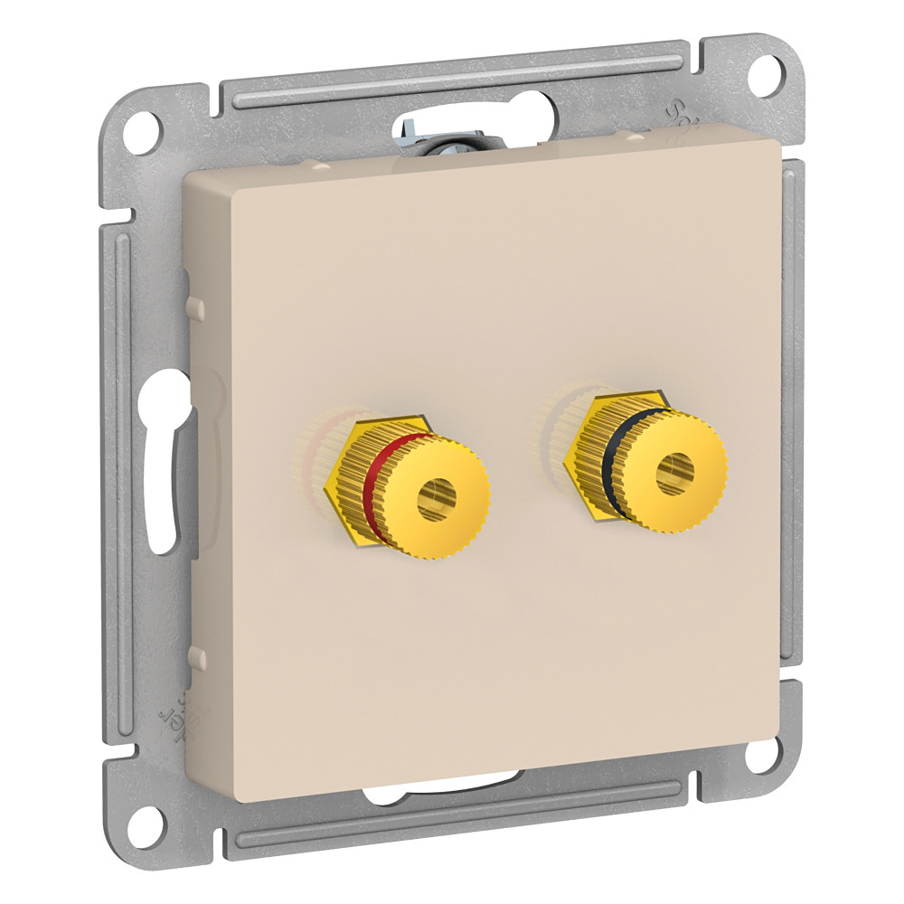 Аудиорозетка двухместная Systeme Electric AtlasDesign Беж ATN000287 в Санкт-Петербурге