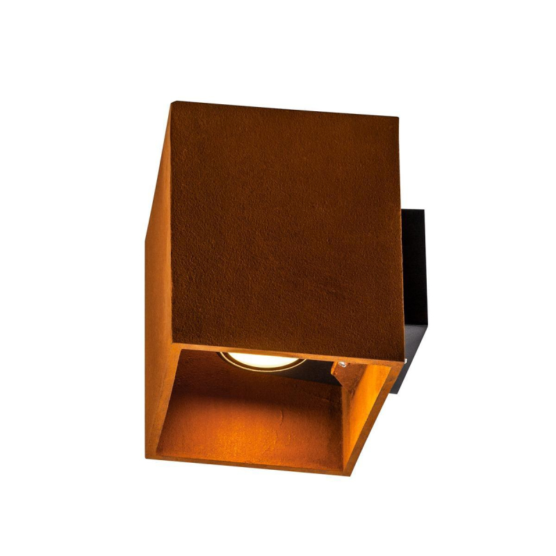 Уличный настенный светодиодный светильник SLV Rusty Square Up/Down WL 1004650 в Санкт-Петербурге