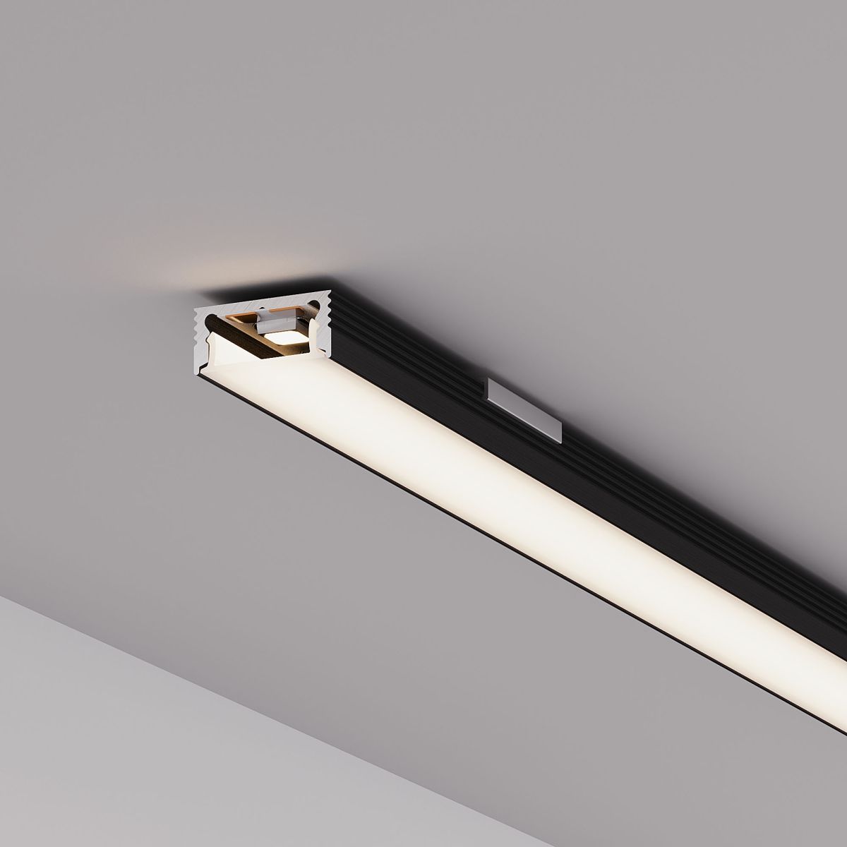Профиль Arlight SL-SLIM-H7-2000 BLACK (BY) (Алюминий) 061377 в Санкт-Петербурге