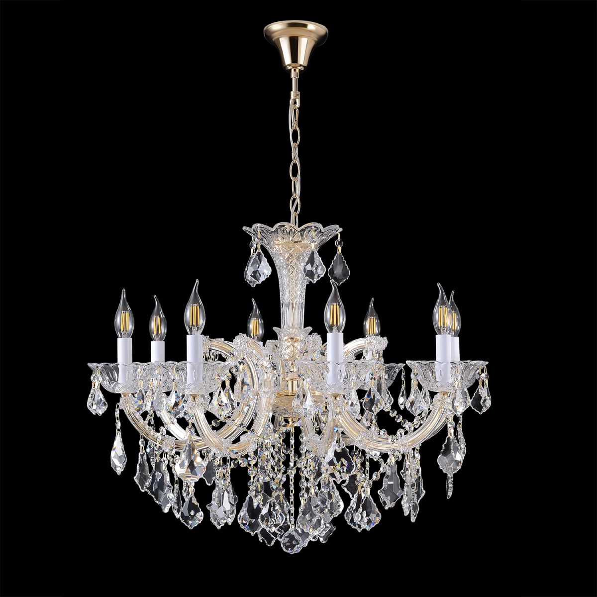 Подвесная люстра Crystal Lux CRISTELLE SP8 GOLD в Санкт-Петербурге
