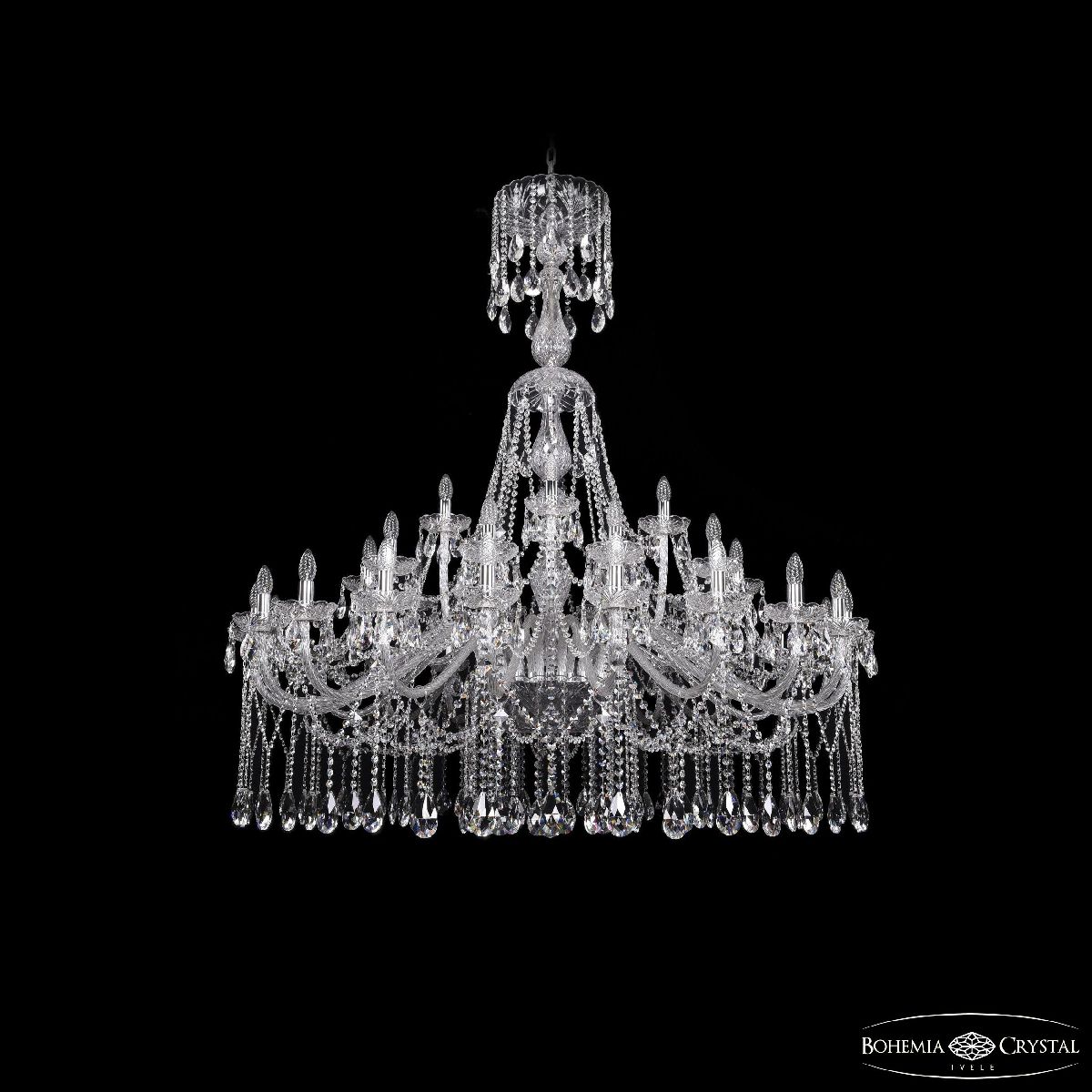 Подвесная люстра Bohemia Ivele Crystal 1413/20+10+5/530/XL-160 Ni в Санкт-Петербурге