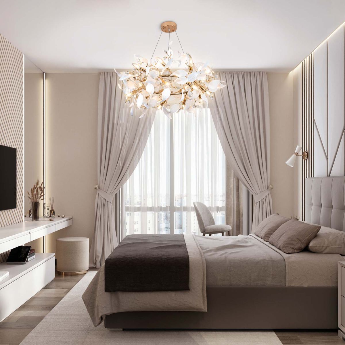 Подвесная люстра Modelux premium ML.6808.1000P GD в Санкт-Петербурге