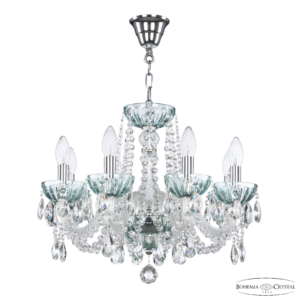 Подвесная люстра Bohemia Ivele Crystal 5402/8/165 Ni Birusa/M-1H в Санкт-Петербурге