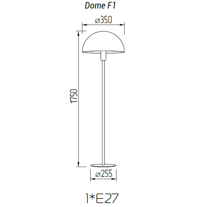 Торшер TopDecor Dome F1 12 в Санкт-Петербурге