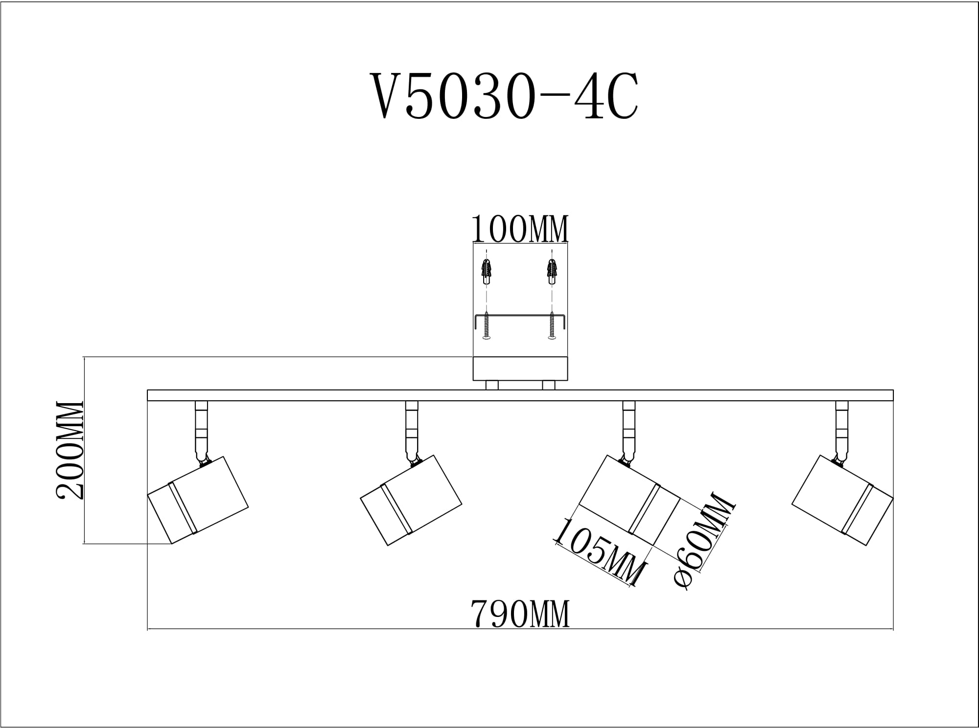 Спот Moderli David V5030-4C в #REGION_NAME_DECLINE_PP#