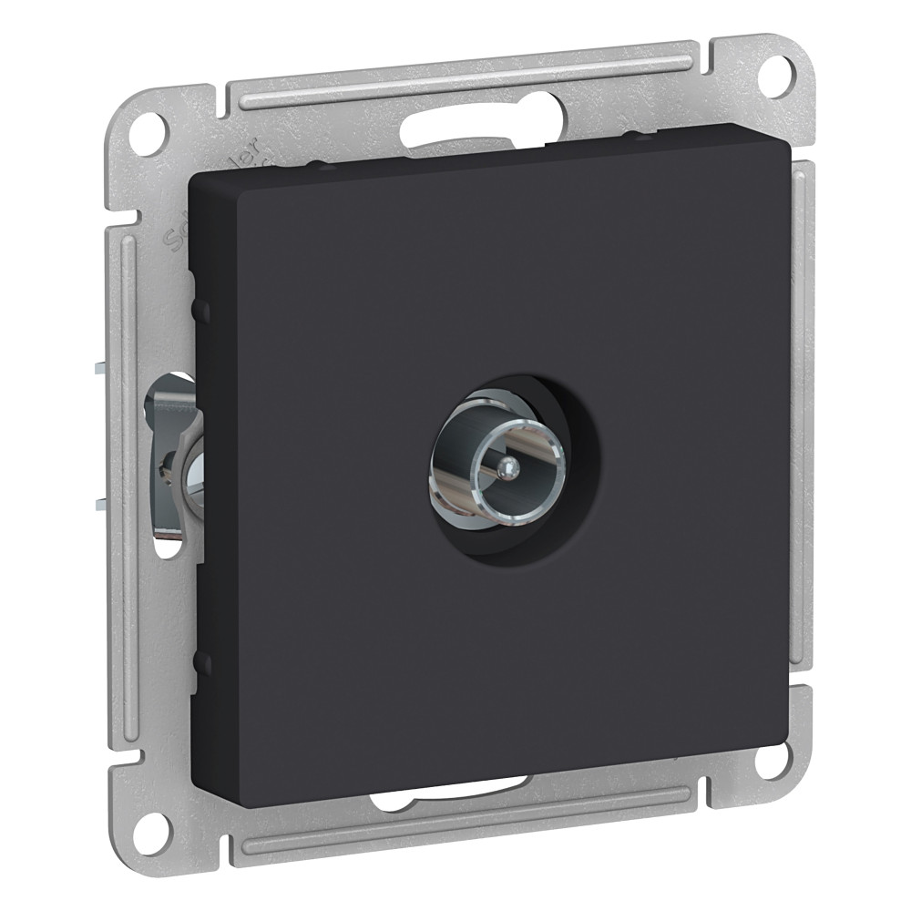 Розетка TV проходная 4DB Systeme Electric AtlasDesign Карбон ATN001092 в Санкт-Петербурге
