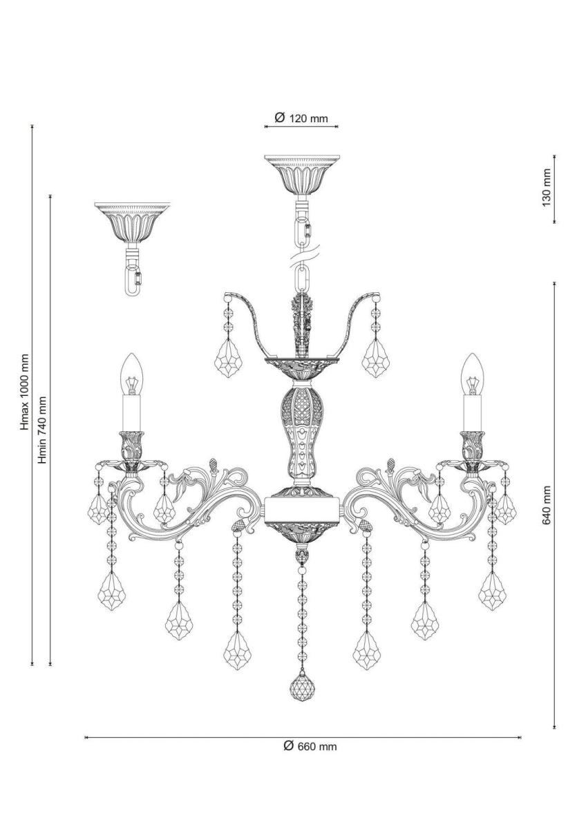 Подвесная люстра Lucia Tucci Barletta 122.8 Antique в Санкт-Петербурге