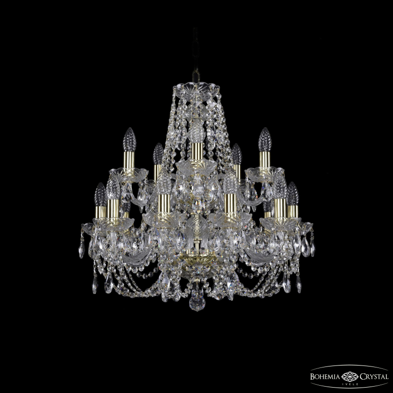 Подвесная люстра Bohemia Ivele Crystal 1406/10+5/195/2d G в Санкт-Петербурге