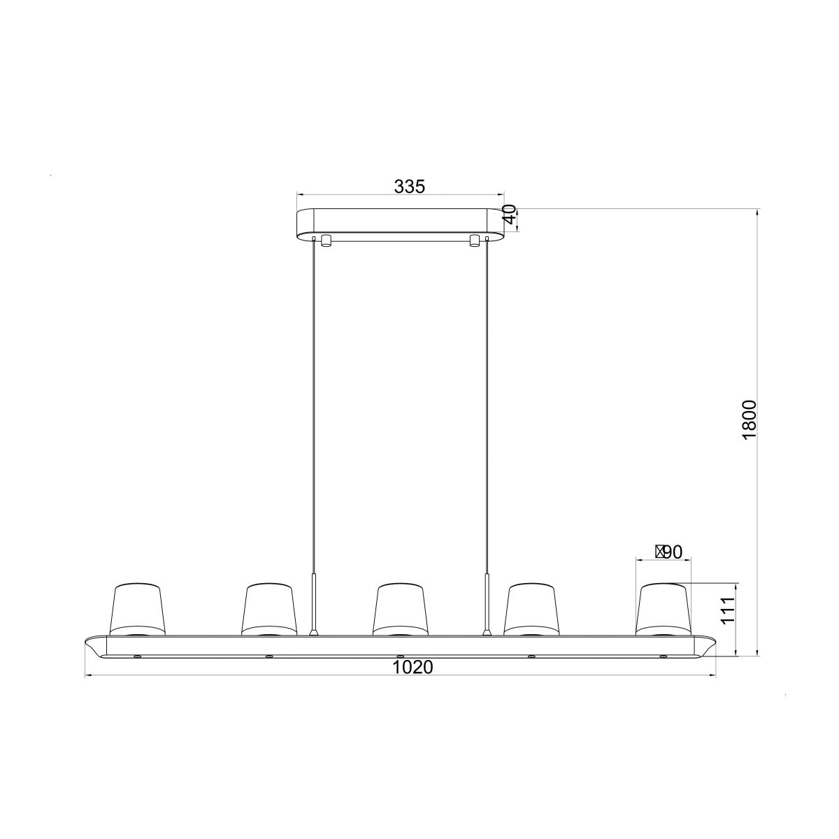 Подвесная люстра Mantra Alabastro 9435 в Санкт-Петербурге