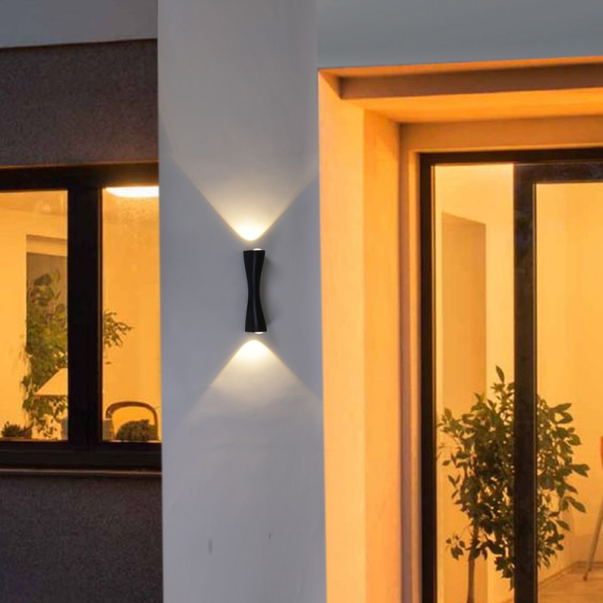 Уличный настенный Reluce 86876-9.2-001JH LED2*3W BK RLOS в #REGION_NAME_DECLINE_PP#