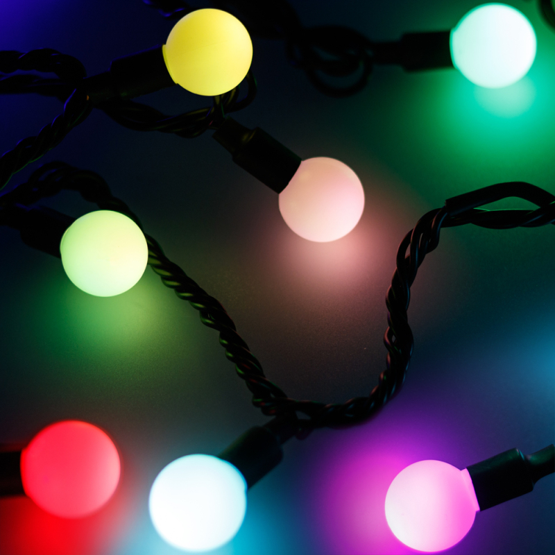 Светодиодная гирлянда Arlight ARD-Ball-Pro-D23-20000-Black-160LED RGB 025635 в #REGION_NAME_DECLINE_PP#