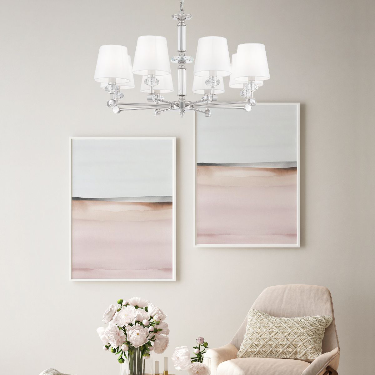 Подвесная люстра Maytoni Riverside MOD018PL-08CH в #REGION_NAME_DECLINE_PP#