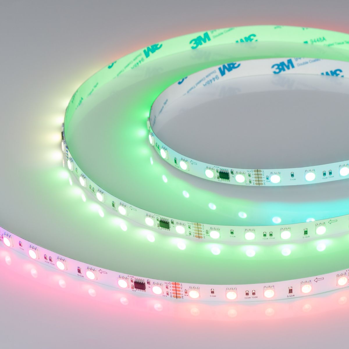 Светодиодная лента Arlight DMX-B60-10mm 24V RGB-PX6 (14 W/m, IP20, 5m)  039183(1) в #REGION_NAME_DECLINE_PP#