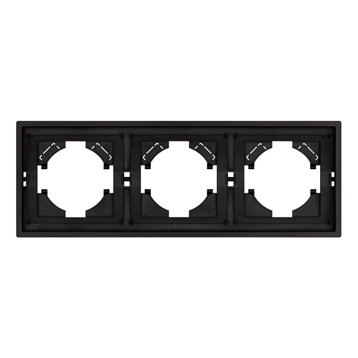 Рамка пластиковая на 3 поста Arlight FRM-TENDO-SFPL-3-BK 054650 в Санкт-Петербурге