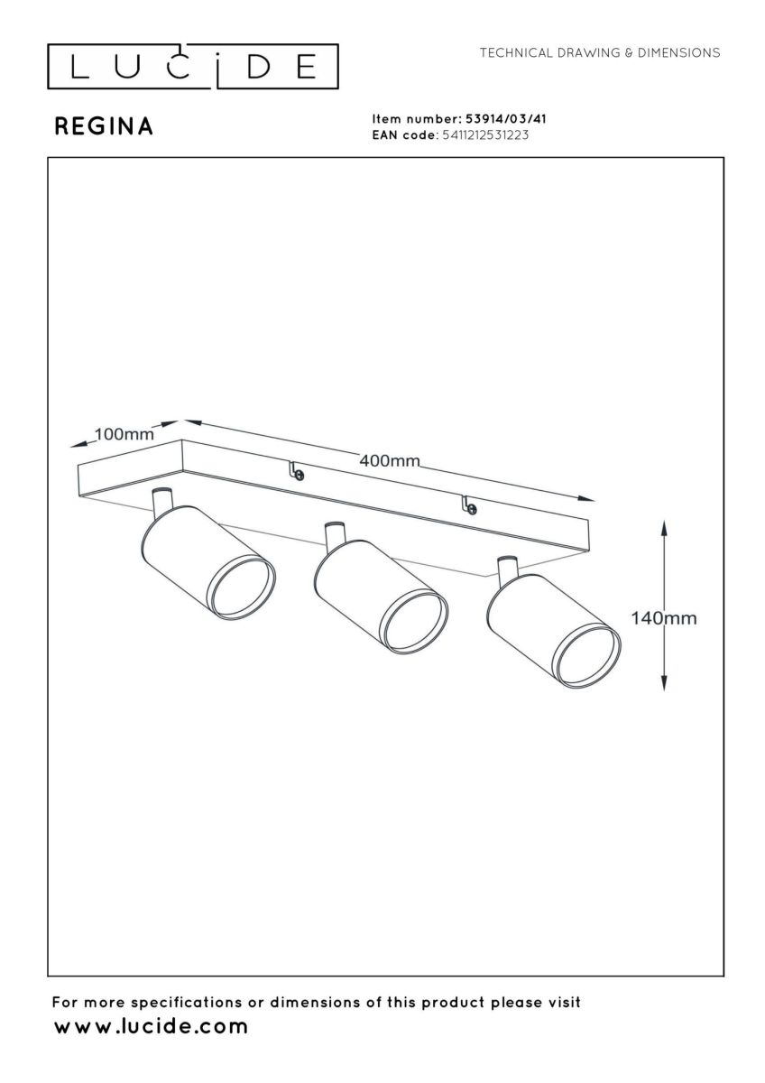 Спот Lucide Regina 53914/03/41 в Санкт-Петербурге