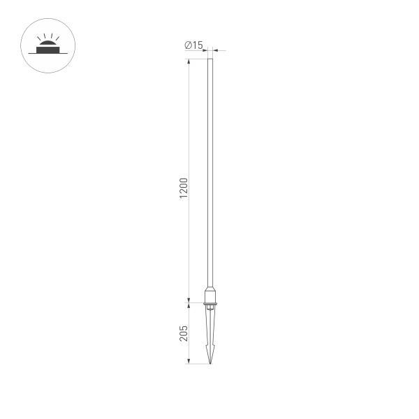 Ландшафтный светильник Arlight KT-Champagne-L1200-3W Warm3000 034168 в Санкт-Петербурге