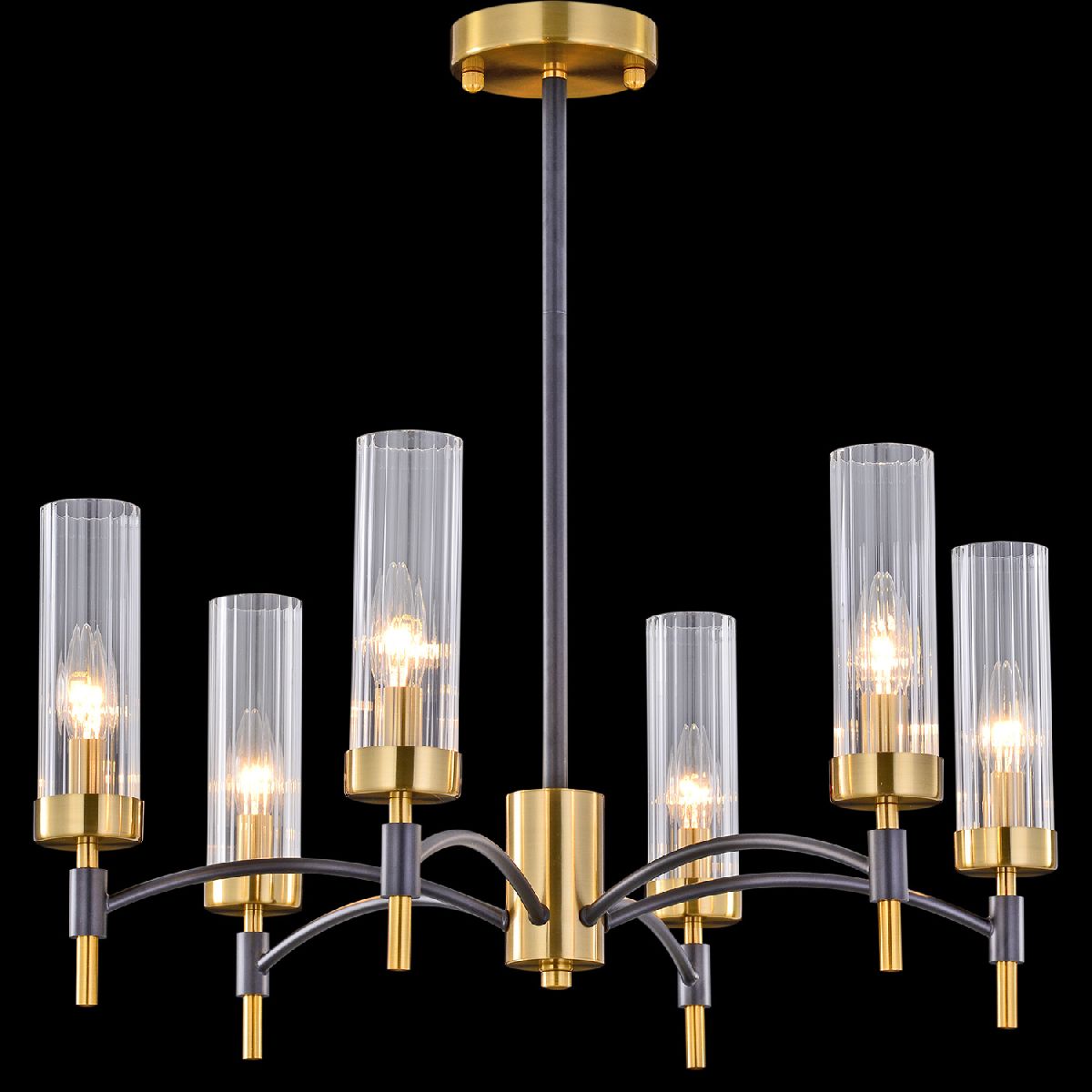 Люстра на штанге Illumico IL5177-6PLS-29 BRASS TUBO УЦ в Санкт-Петербурге