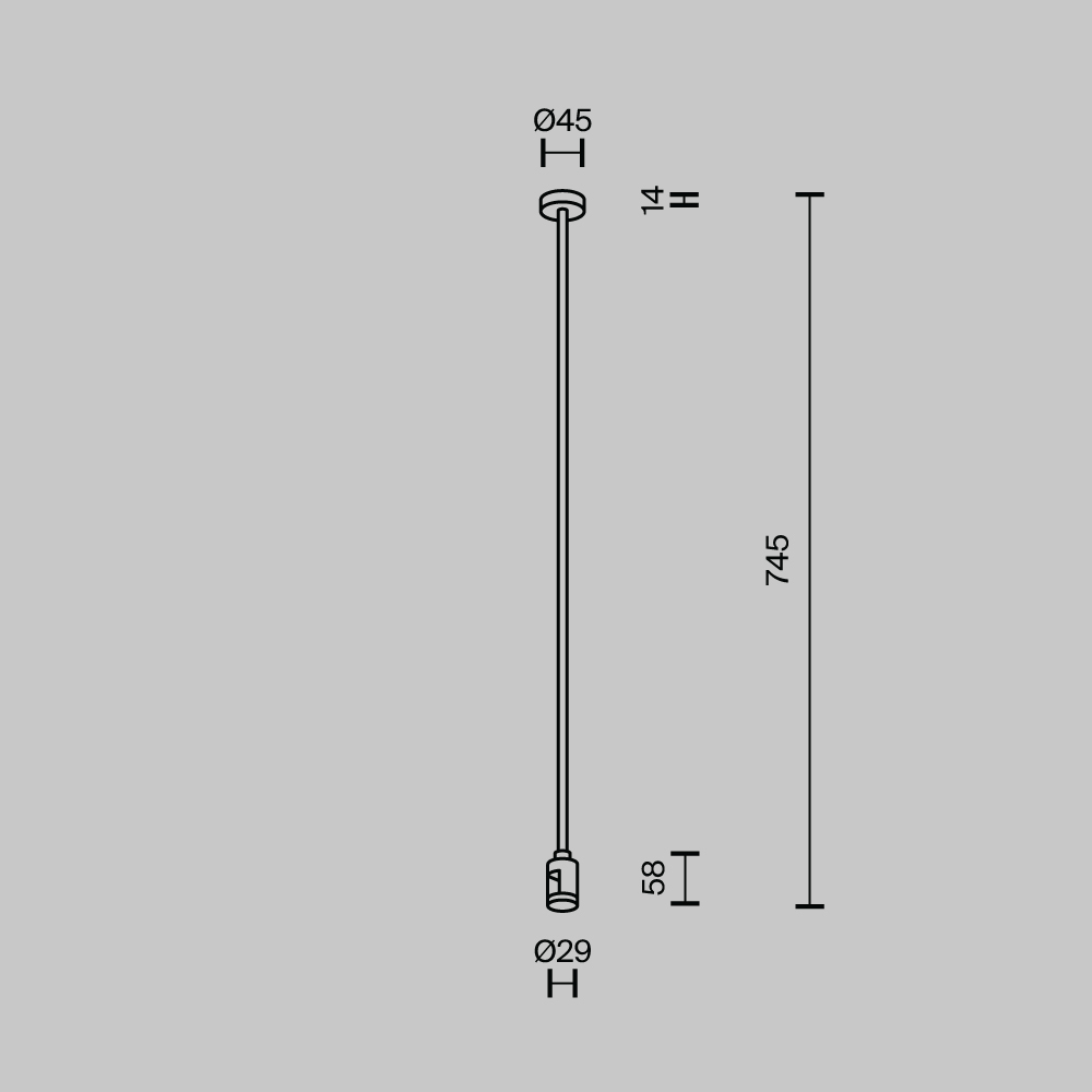 Крепление потолочное одинарное Maytoni Flarity TRA159C-S1-BS в Санкт-Петербурге