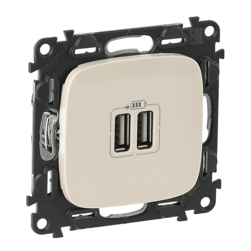 Розетка USB двойная Legrand Valena Allure 240V/5V 1500mA слоновая кость 754996 в Санкт-Петербурге