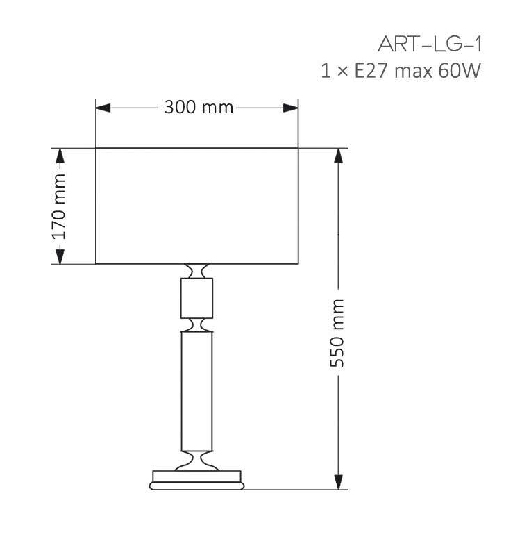 Настольная лампа Kutek Mood Artu ART-LG-1 (N) в #REGION_NAME_DECLINE_PP#