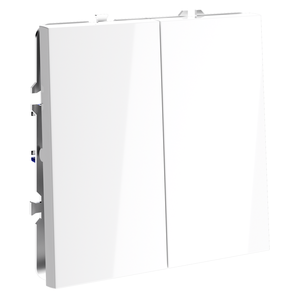 Перекрестный переключатель встраиваемый Voltum S70 двухклавишный 10А, (белый глянцевый) VLS020501 в #REGION_NAME_DECLINE_PP#