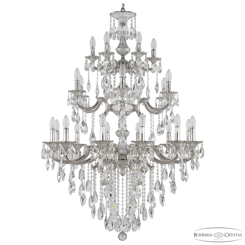 Подвесная люстра Bohemia Ivele Crystal Verona 72110/12+6+6/300/3d B NW в Санкт-Петербурге