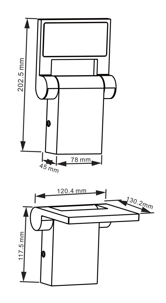 Уличный настенный светильник Deko-Light Robi flex 731068 в Санкт-Петербурге