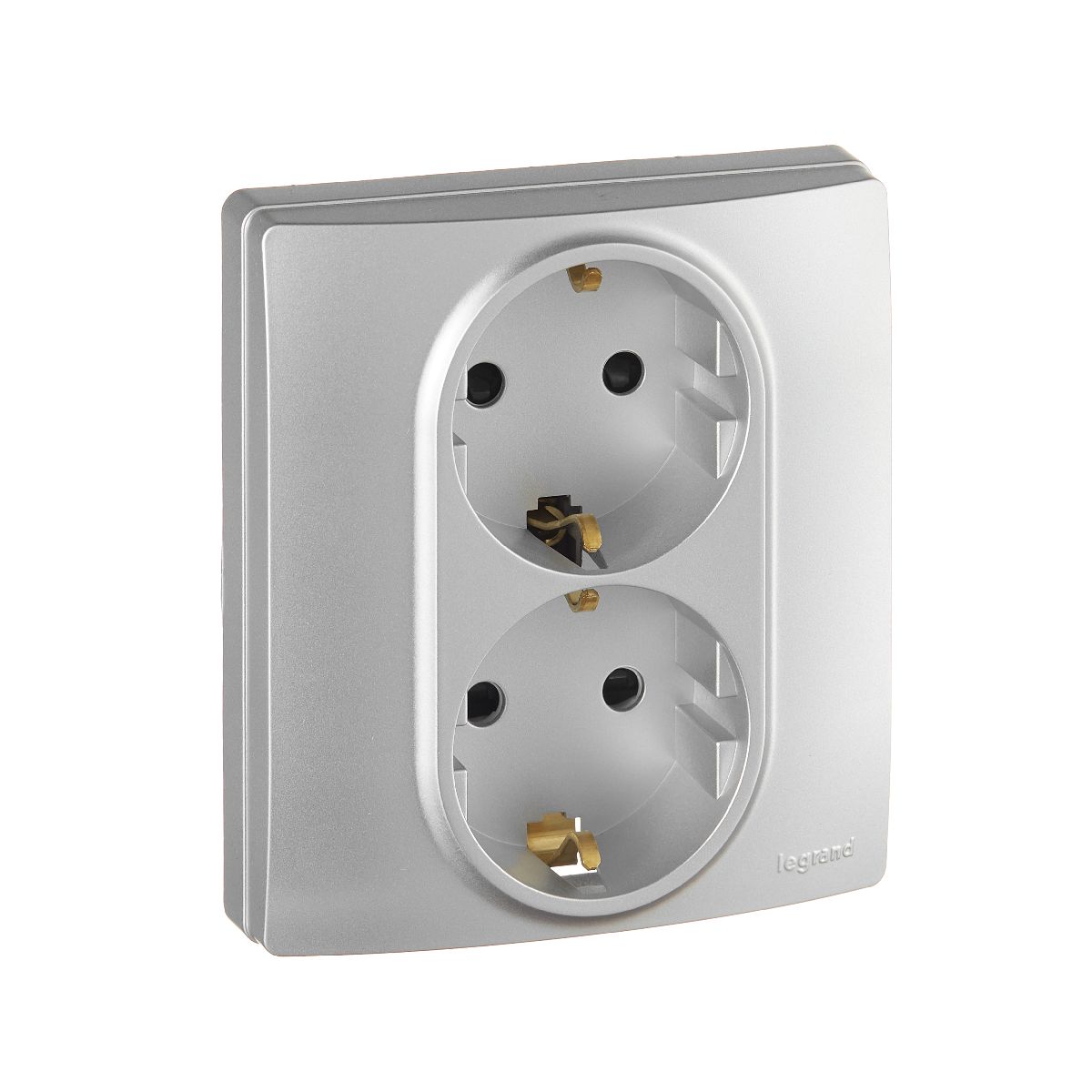 Розетка двойная с/з со шторками Legrand Inspiria 673757 в Санкт-Петербурге