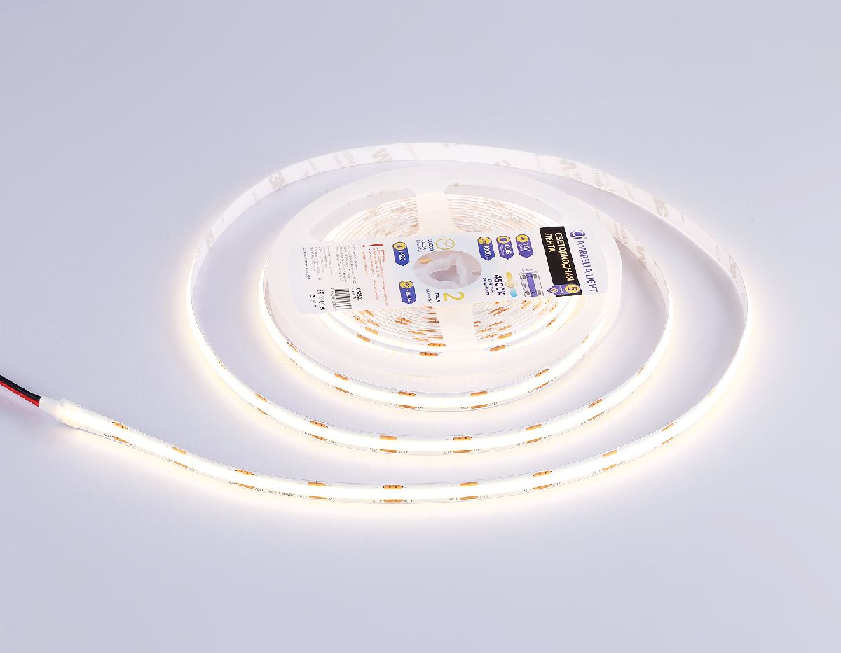 Светодиодная лента Ambrella Light LED Strip 12В COB 10Вт/м 4500K 5м IP20 GS2602 в Санкт-Петербурге