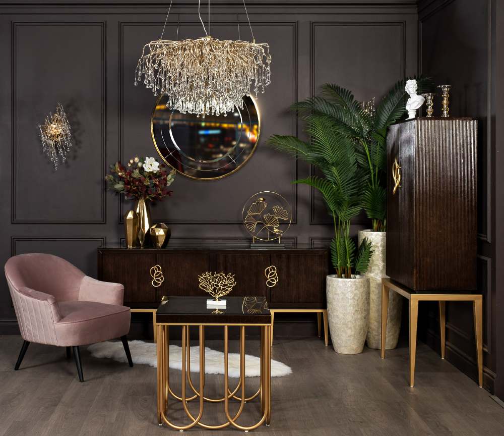 Статуэтка Листья с двумя золотыми птичками Garda Decor 55RD3153 в Санкт-Петербурге