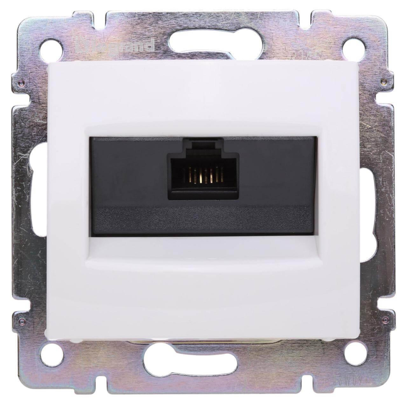Розетка компьютерная RJ45 Legrand Valena 6 кат UTP с захватами белая 774246 в Санкт-Петербурге