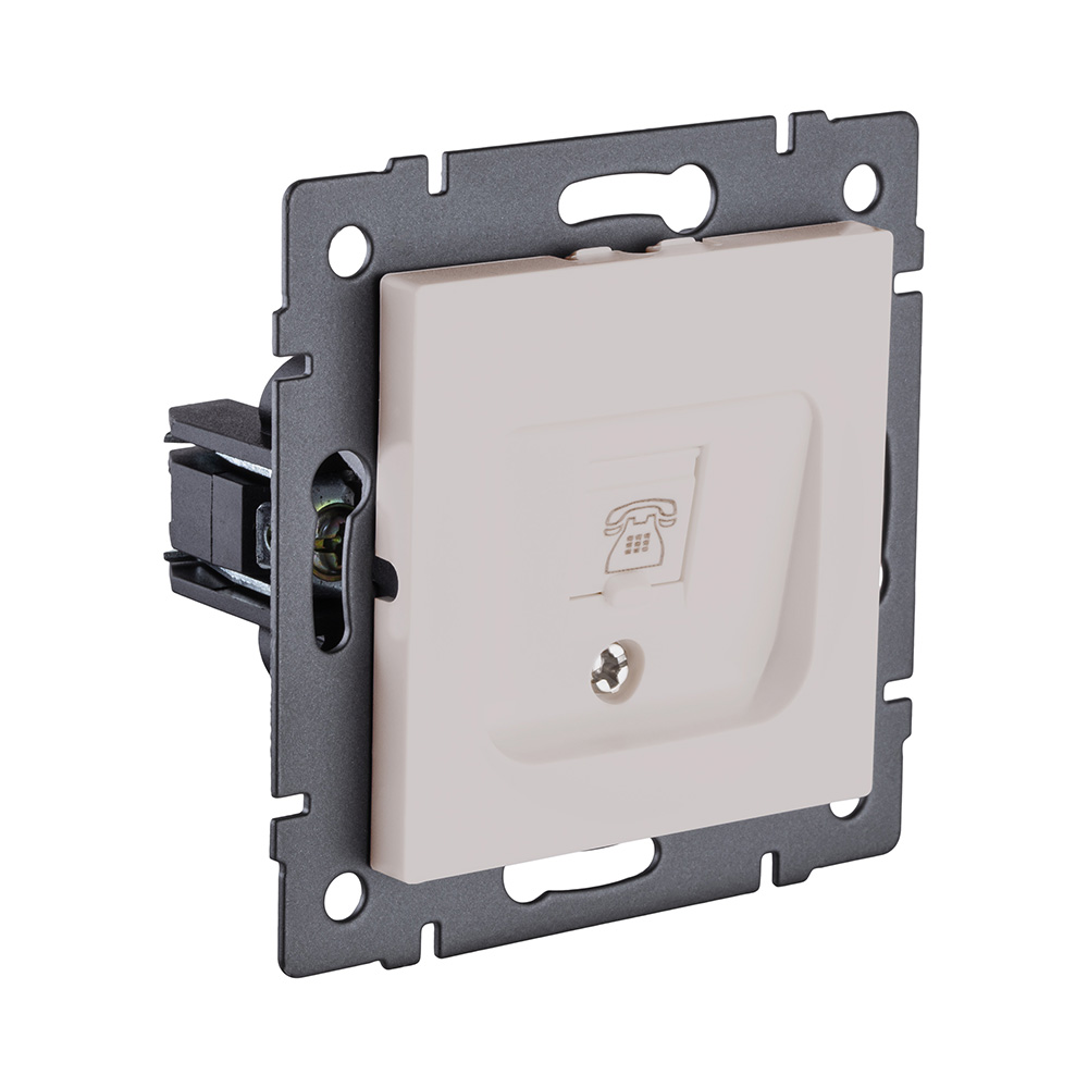 Розетка Ethernet RJ45 Cat.6, кашемир матовый Kollinger REA-018CM для Aspekt, Eleganz, Reflex в #REGION_NAME_DECLINE_PP#