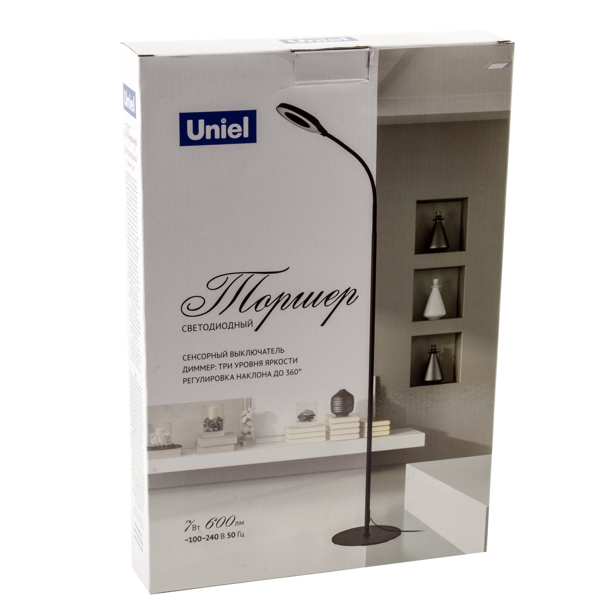 Торшер Uniel ULM-T610 7W/4500K/DIM BLACK UL-00010177 в Санкт-Петербурге