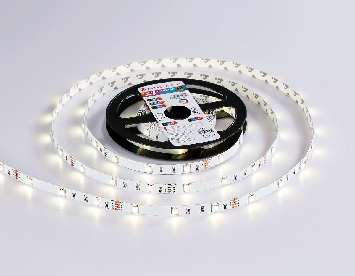 Светодиодная лента Ambrella Light LED Strip 12В 5050 7,2Вт/м RGB 5м IP20 GS2201 в Санкт-Петербурге