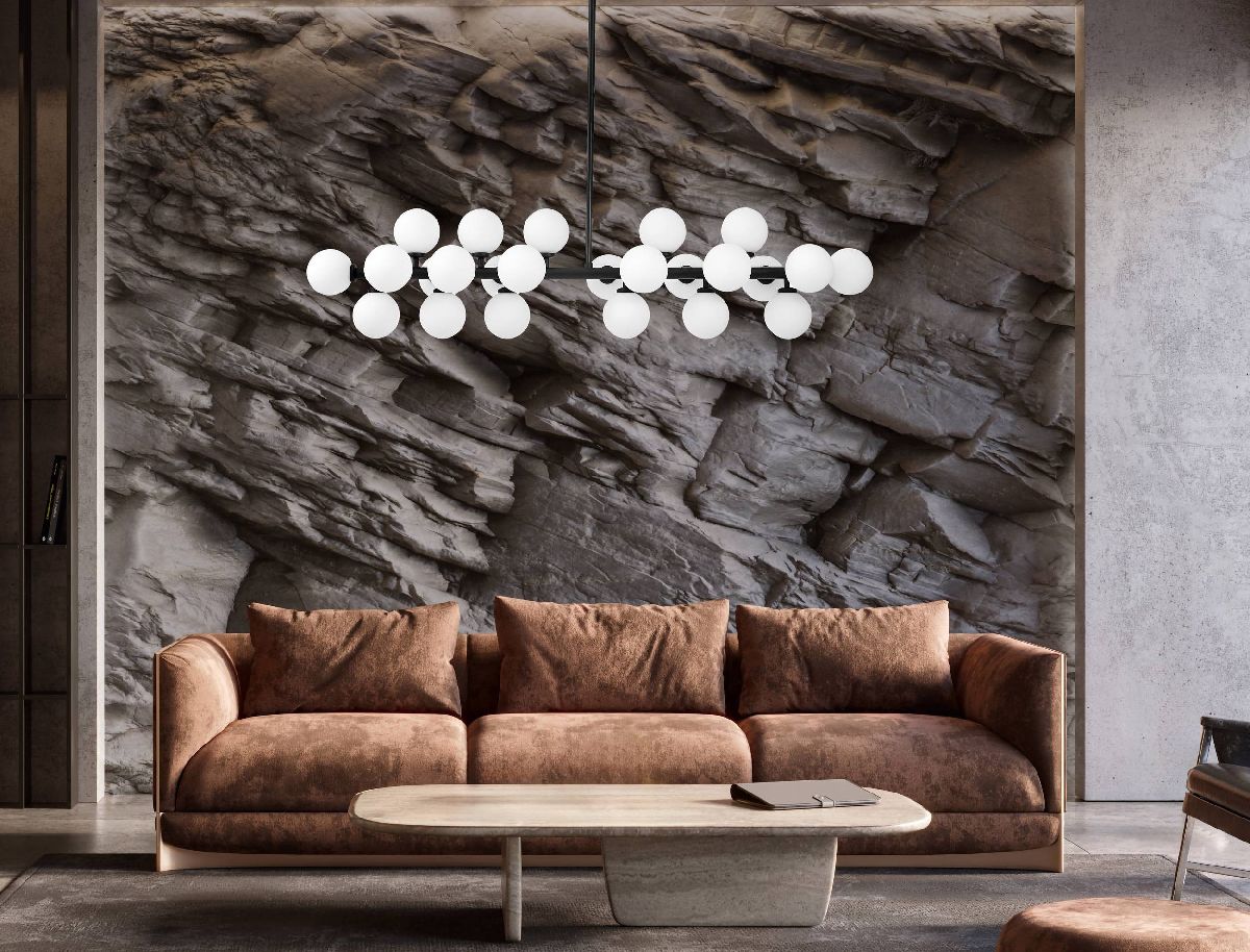 Люстра на штанге Lumina Deco Marsiada LDP 6033-24 BK в Санкт-Петербурге