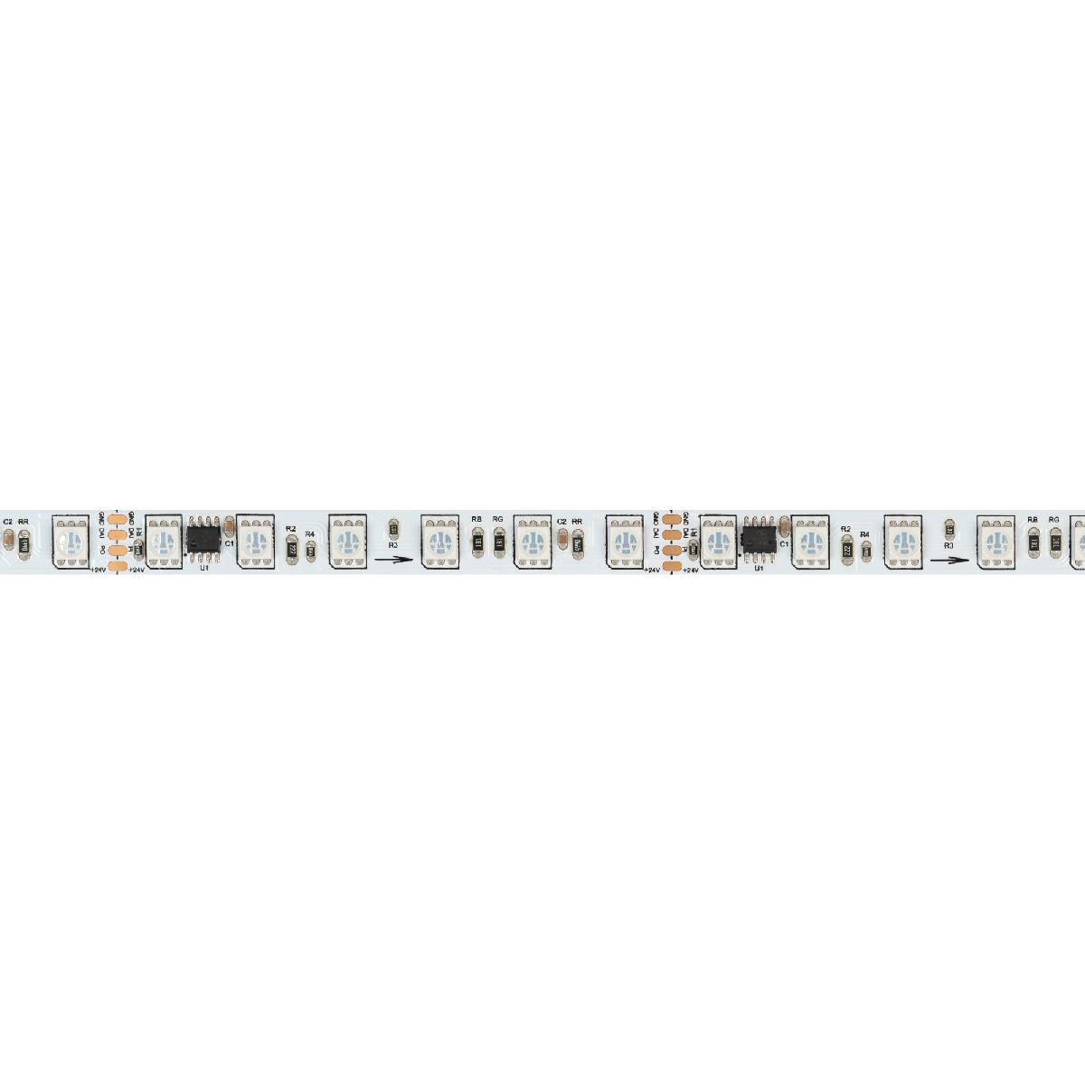 Светодиодная лента Arlight DMX-B72-10mm 24V RGB-PX6 (16 W/m, IP20, 5060, 5m) 037869 в Санкт-Петербурге