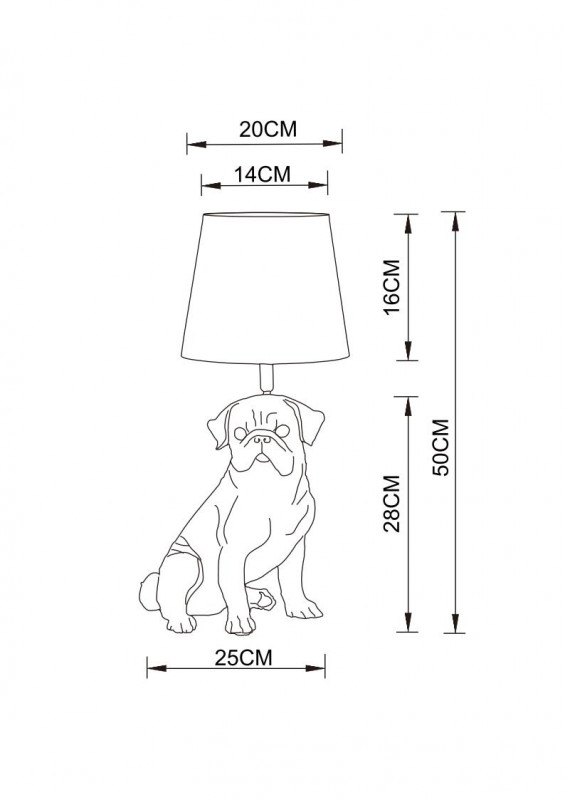 Настольная лампа ARTE Lamp A1512LT-1BK в Санкт-Петербурге