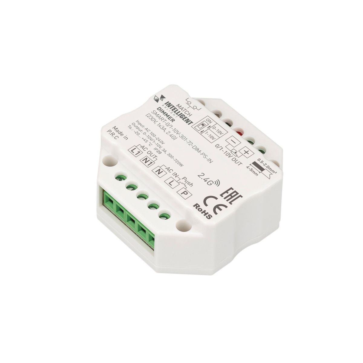 Диммер Arlight SMART-0/1-10V-301-72-DIM-PS-IN (230V, 1x3A, 2.4G) 028434(1) в Санкт-Петербурге