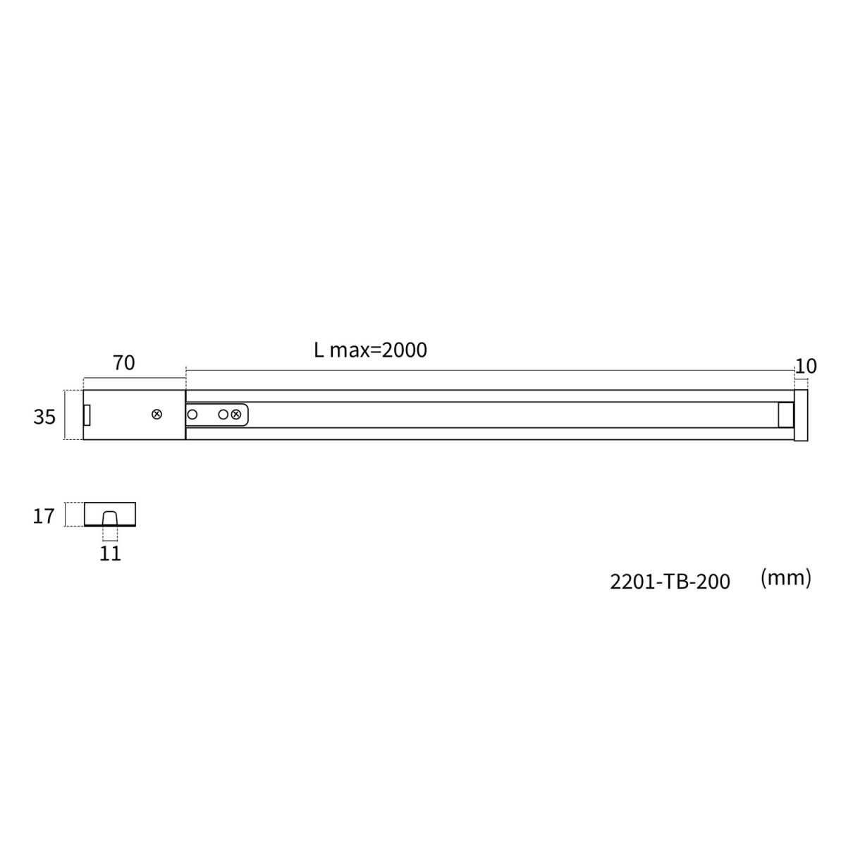 Шинопровод однофазный накладной Favourite Practica 2201-TB-200 в Санкт-Петербурге