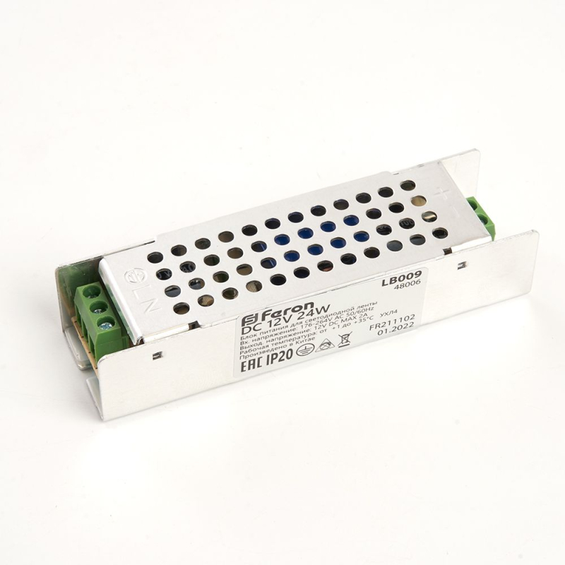 Трансформатор для светодиодной ленты Feron LB009 24Вт 12В IP20 48006 в #REGION_NAME_DECLINE_PP#